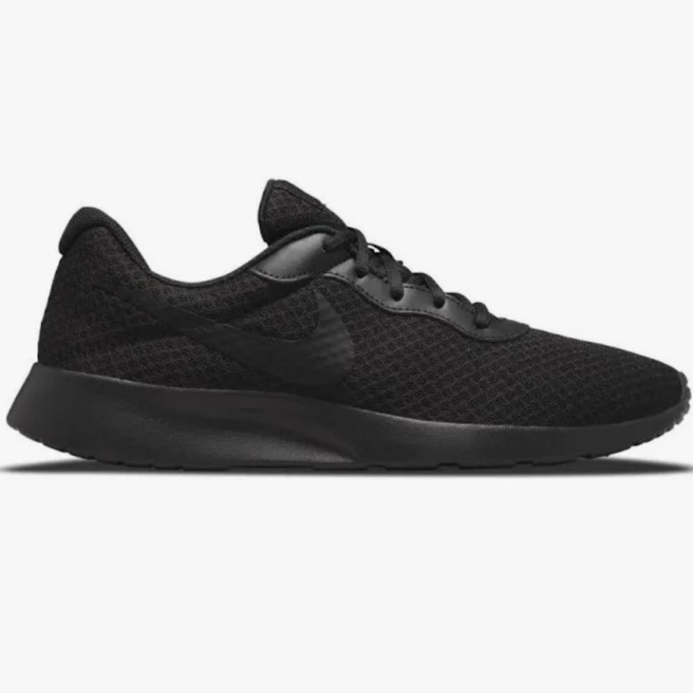 EUC Men’s Nike Tanjun Shoe / Sneakers Black Barely Bolt Size 9 - Picture 2 of 8